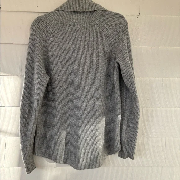 LOFT Heather Gray Cowl Neck Sweater - Picture 2 of 3